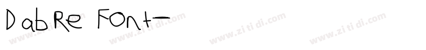 Dabre Font字体转换